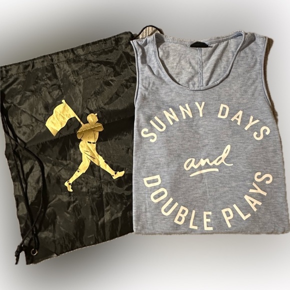 Baseballism Tops - Baseballism Womens tank muscle top with flagman bag  BNWOT sz med